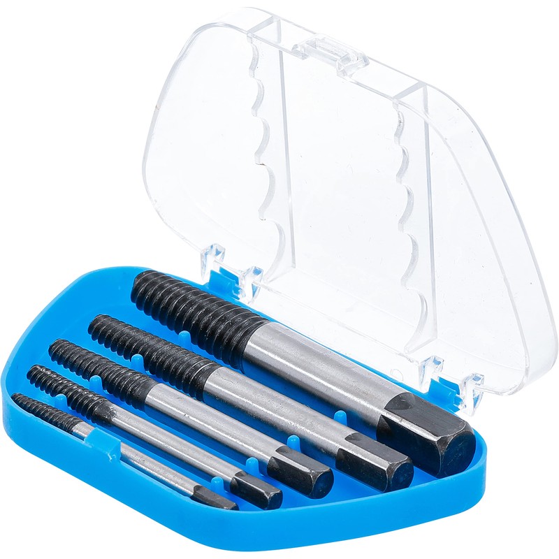 BGS 1895 Screw Extractor Set, Silver/Black, Size 1-5 Set of