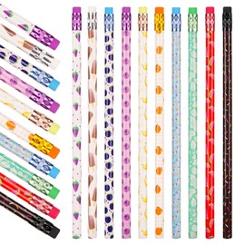 SAIWEILAI ONLINE 200 Pieces Scented Pencils Bulk School Pencils Wood Pencils Smelly Pencils with Fruit Elements for Teachers Children Classrooms and Party Gifts Supplies, 10 Styles
