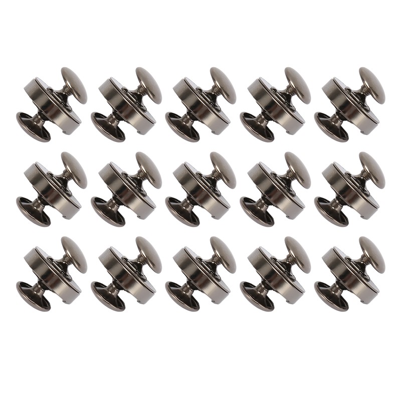 50 Sets Magnetic Button Clasp Snaps 18x5mm High Hardness Alloy