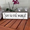 Christmas Wood Signs (Medium - Wood And Metal, Joy To