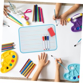 Tofficu 1Set Pinyin Whiteboard Double Sided Dry Erase Board with Lines for Learning Handheld Writing Board for Teens Magnetic Plastic Design