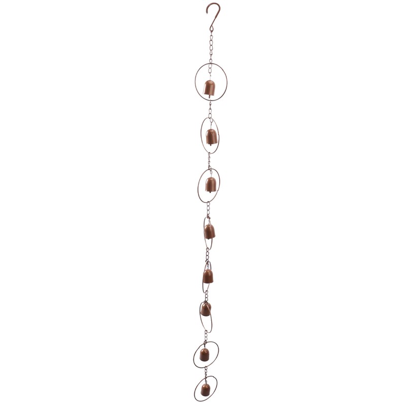 Hanging Rain Chime Metal Beautiful Sound Decorative Bell Shaped Rain