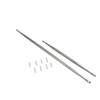 Airgoesin 2pcs Long Tonsil Stone Remover Tool + Earwax Curette
