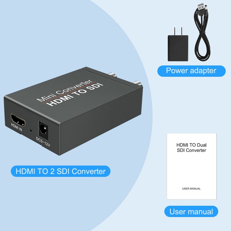 HDMI to SDI Converter, Converter One HDMI in Two SDI