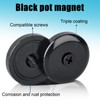 MIN CI 8Pack Neodymium Magnets 100lbs Black Magnet with Hole