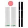 Innisfree Airy Matte Lipstick 4 Soft Rose 2pcs + Eyebrow Dark Brown 2pcs / 이니스프리 에어리 매트 립스틱 4 소프트 로즈 2개+아이브로우 흑갈색 2개