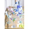 Vietri viva Rainbow Turquoise Margarita Glass