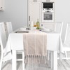Cotton Linen Table Runner, Table Runner Rustic Style Table Runner