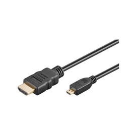 Wentronic 31944-GB 5m HDMI+ A-Plug to HDMI+ D-Plug Micro High Speed HDMI Cable with Ethernet