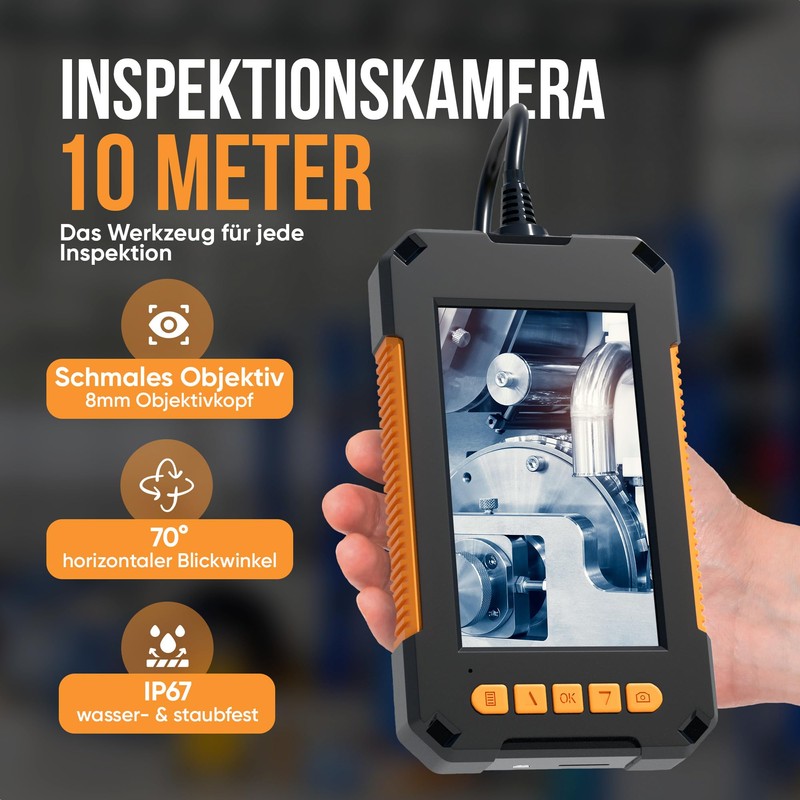 Strex Endoscope Camera with Light 10 m - 1080P HD