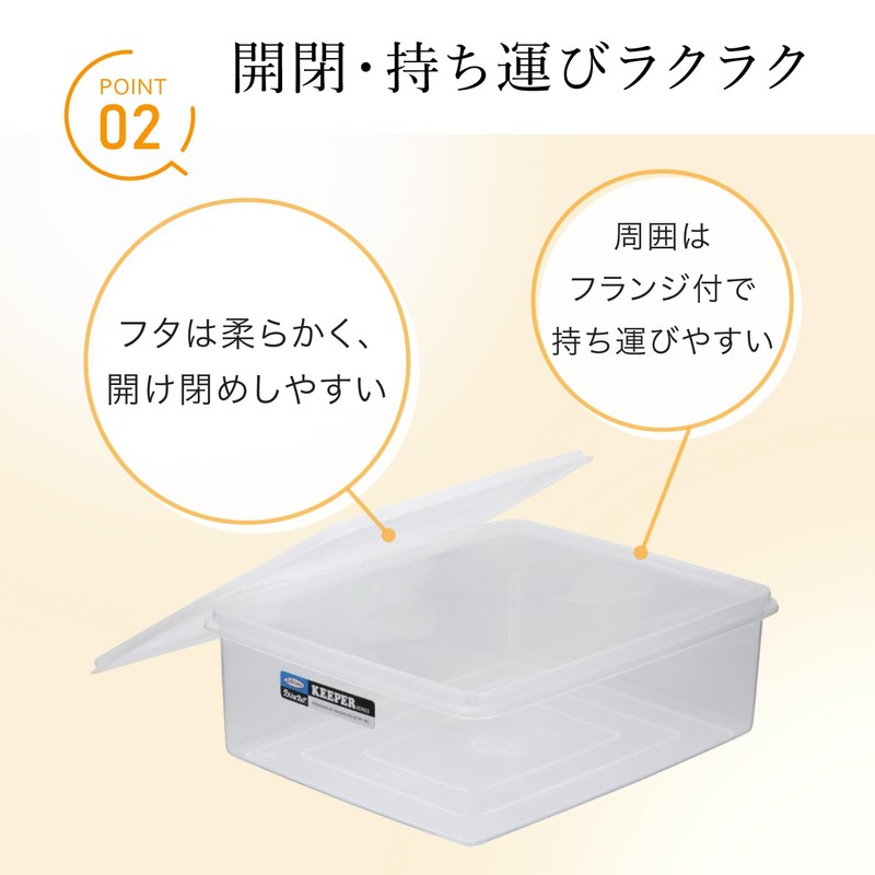 Iwasaki Industries B-387 N Lastroware Storage Container, Made in Japan,