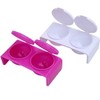 LASSUM 2PCS Double Cup Plastics Nail Art Cup Bowl Soaking