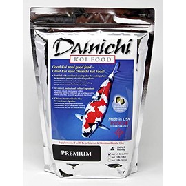 Dainichi Koi Fish Food, Premium 5.5 lbs - Small Floating Pellets (3.5 mm) for Koi and Pond Fish