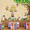 Harloon 50 Pcs Jungle Monkey Bulletin Board Set Monkey Cutouts