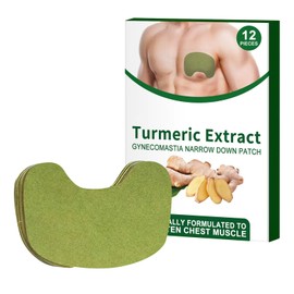 KOAHDE Gynecomastia Cellulite Patch for Men,Chest Belly Fat Tightening Patch,Tightening Ginger Compress Patch,Gynecomastia Tightening Ginger Patch,Gynecomastia Cellulite Melting Patch,12PC