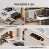 PEGZONE Desk Extender Tray, 24" x 14.4" Clamp On Desk