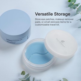 TEREZ & HONOR Small Travel Containers for Skincare: Korean Mini Containers with Lids for Toner Pads & Under Eye Patches DIY - Travel-Friendly, Reusable, Leak Proof Skincare Storage Made in Korea (2)