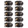 GOBEKOR 10 Pack Interior Privacy Door Knobs Oil Rubbed Bronze