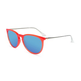 Knockaround Mary Janes Polarized Sunglasses for Women & Men - Impact Resistant Lenses & Full UV400 Protection, Sweet & Sour Red