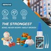 BERIOVE Glass Glue Adhesive Repair: Clear Super Gel Fast Dried