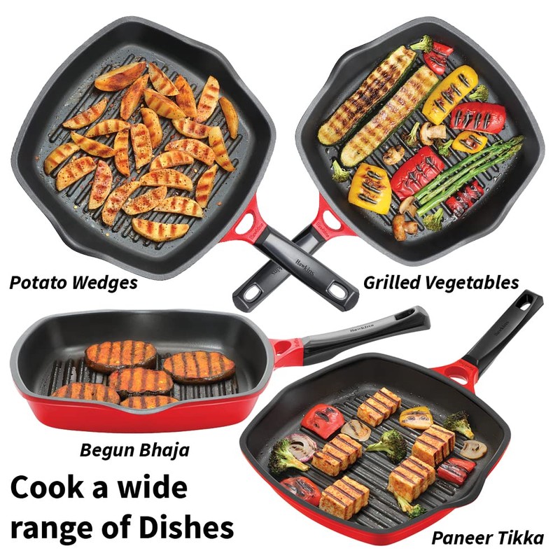 HAWKINS 30 cm Grill Pan, Non Stick Die Cast Grilling