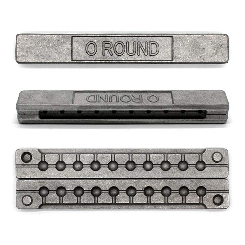 Adygil Round Sinker Mold with 10 Cavities and 1/5-Ounce,Without Handle