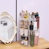 SuoXing 360 Rotating Makeup Organizer for Vanity,DIY Adjustable Height Cosmetic