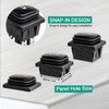 QTEATAK DC 12V 10A 6 Pin 3 Position (ON)-Off-(ON) AC