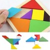 CASTILLO DIDÁCTICO 2 Tangram Rompecabezas De Madera 14pz 17x17cm. Didáctico