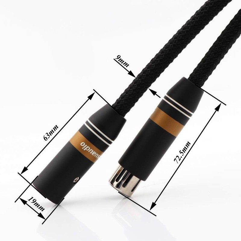 Monosaudio 17AWG HiFi Audio Microphone Cable XLR Cable 3 Pin