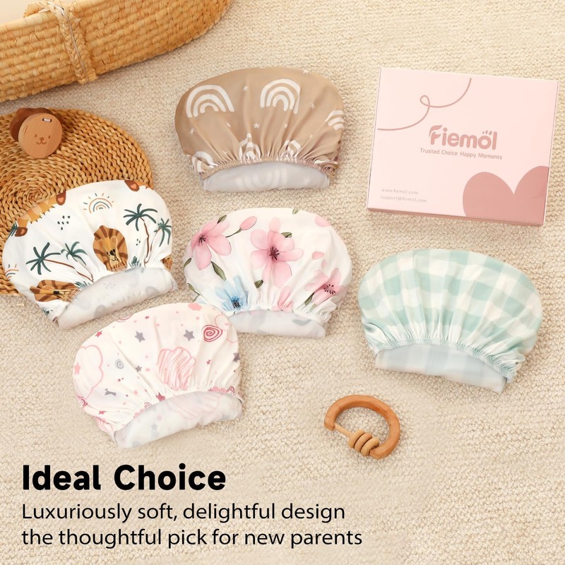 FIEMOL Next to Me Crib Sheets 85x51cm Fitted, 3 Pack