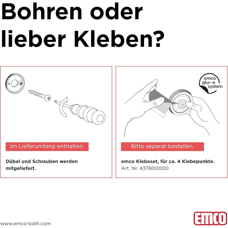 Emco Round Liquid soap Dispenser, one-Handed Operation, Black, 98 x