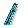 Romantic Decorative Hand Painted Daisies Turquoise Blue Taper Candles Floral