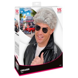 "GREASER WIG" grey - in box -