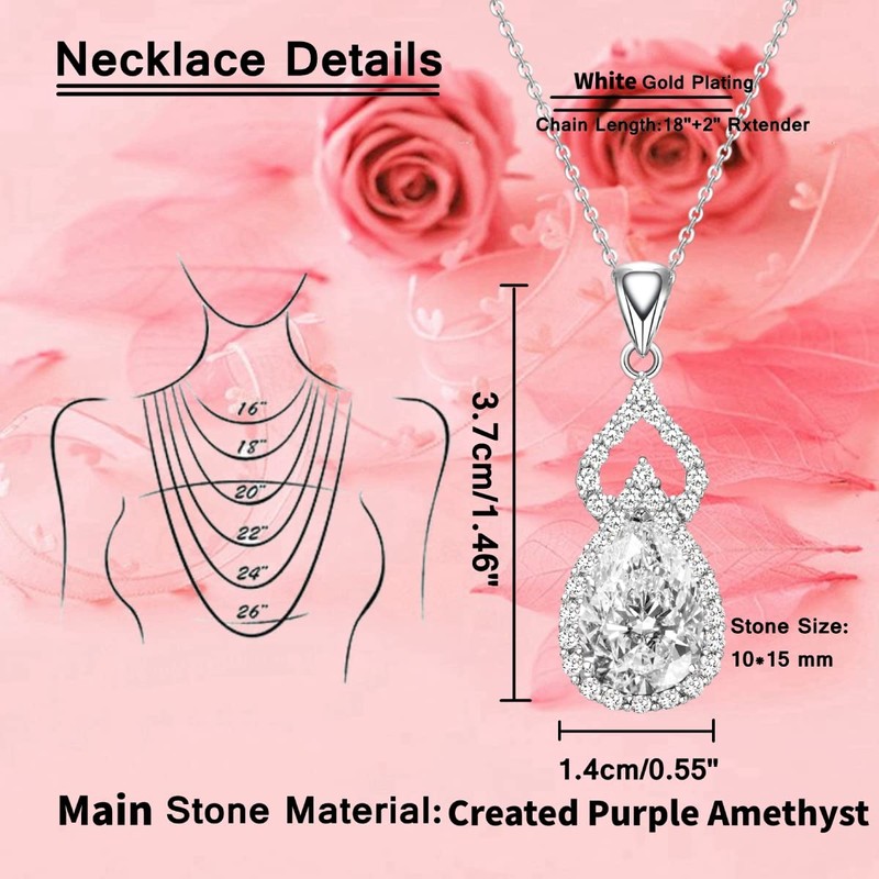 LMXXVJ Bridal Bridesmaid Pendant Necklace,Silver Tone Maid of Honor Gifts