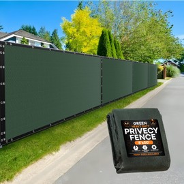 Xpose Safety Privacy Fence Screen 8’ x 50’ – Heavy Duty Green Mesh with 90% Visibility Block, UV Protection – for Garden, Yard, Nursery, Kennel, Dog Run, Greenhouse