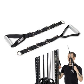 Aluminum Exercise Handles for Cable Machine Attachment [Bells of Steel] Premium Gym Handles for Functional Trainers, Light Knurling Grip, Rust-Resistant, Sold in Pairs