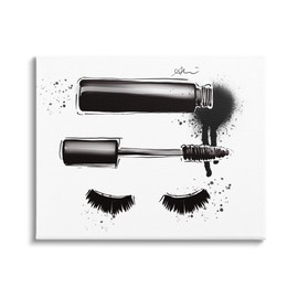 Stupell Industries Glam Mascara Lashes Makeup Canvas Wall Art, Design by Alison Petrie