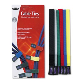 Belkin Velcro Cable Ties, 8in, 6 Pack