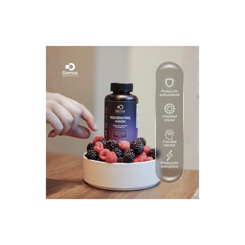 Suplementos Domos - Resveratrol + Nadh + Semilla De Uva