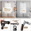 KAMANINA Bronze Curtain Rod 32 to 58 Inch(2.6-4.8ft), Adjustable Curtain