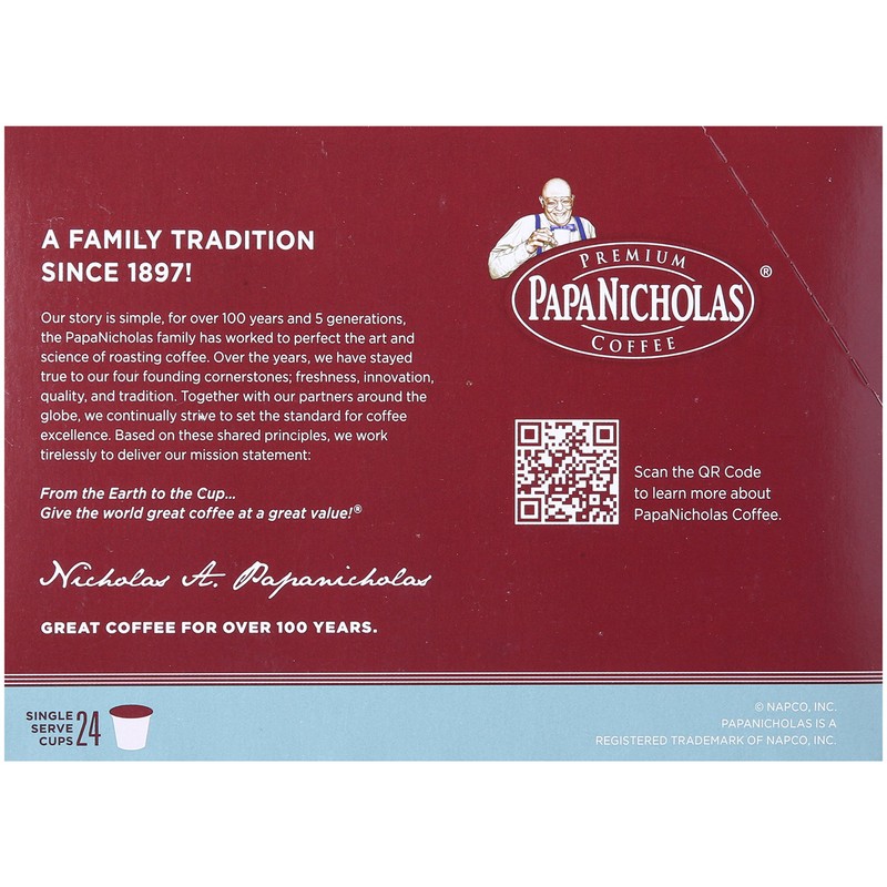 PapaNicholas Coffee Single Serve Coffee Cups Fits Keurig K Cup