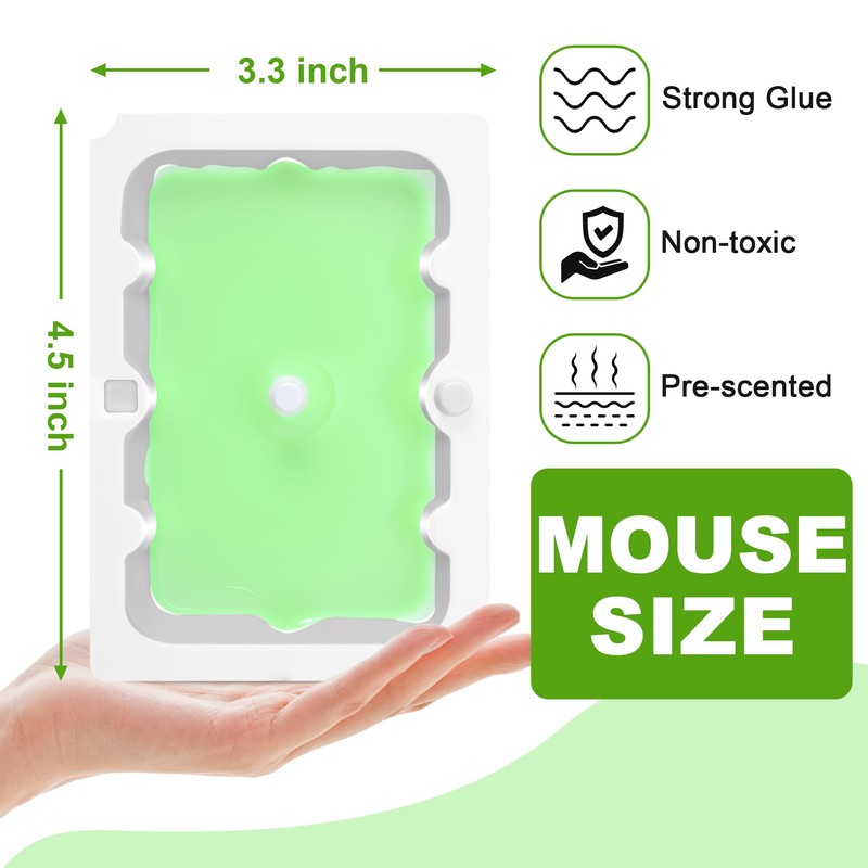 Qualirey 24 Pack Mouse Glue Trap, Super Sticky Traps Mouse