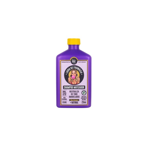 Linha Loira de Farmacia Lola Brasil - Shampoo Matizador 250 Ml - (Lola Brasil Drugstore Blond Collection - Brassiness Control Shampoo 8.45 Fl Oz)