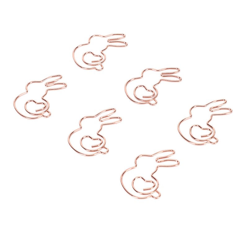 160Pcs Kids Paper Clips Bunny Style Smoothing Strong Metal Exquisite