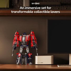 Sillbird Transforming Robot Building Kit, 3-in-1 Robotics Dinosaur Collectible Display Model Set for Adults, Gifts Toys for Men Boys(1128 Pieces)