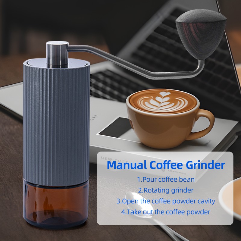 Manual Coffee Bean Grinder Capacity 25g with CNC Stainless Steel