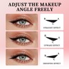 2PCS Eyeliner Stamp Set Black & Brown, 2025 New Foldable