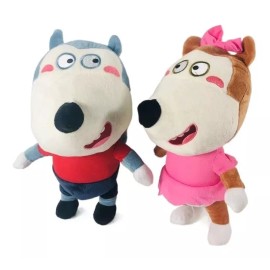 Microplush Peluches De Wolfoo Y Lucy Historias Divertidas Niños 30cm