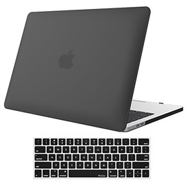 ProCase MacBook Pro 13 Case 2022 2016-2020 Release A2338 M1 A2289 A2251 A2159 A1989 A1706 A1708, Hard Case and Keyboard Cover for MacBook Pro 13 Inch with/Without Touch Bar -Black